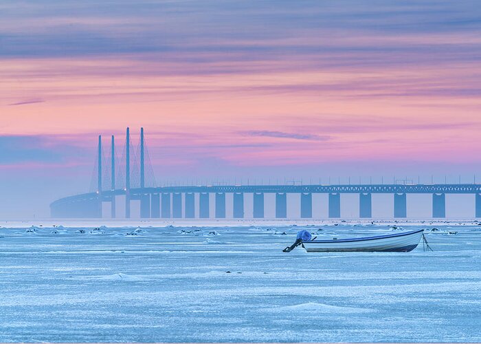 Winter Greeting Card featuring the photograph Frozen Sea by Jacek Oleksinski