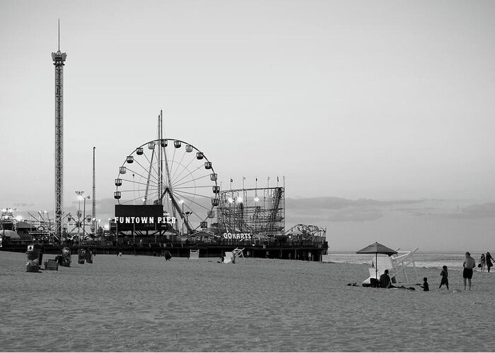 Amusement Parks Greeting Card featuring the photograph Funtown Pier - Jersey Shore by Angie Tirado