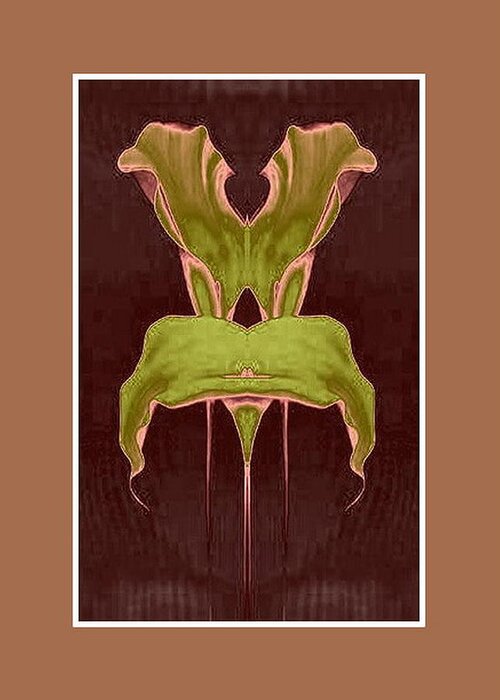 Garden Greeting Card featuring the digital art Garden Chair by Mary Russell