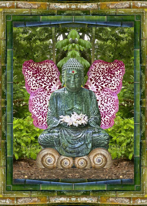 Mandalas Greeting Card featuring the photograph Garden Soul by Bell And Todd