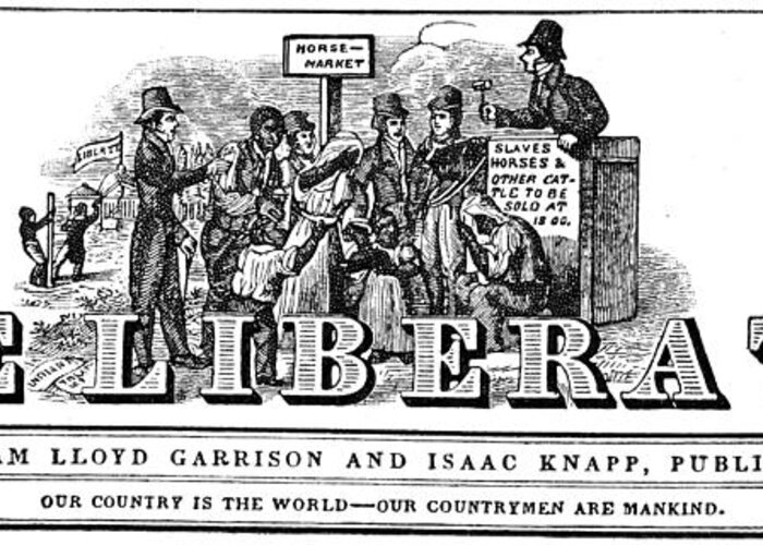 1831 Greeting Card featuring the painting Garrison The Liberator by Granger