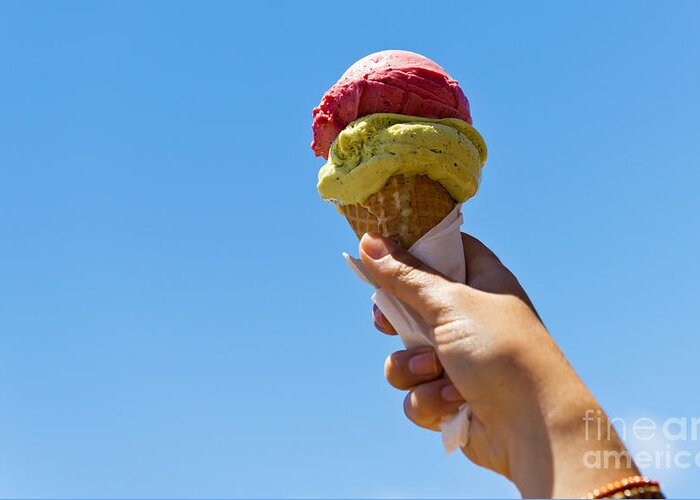 Australia Greeting Card featuring the photograph Gelati Ice Cream Cone by THP Creative