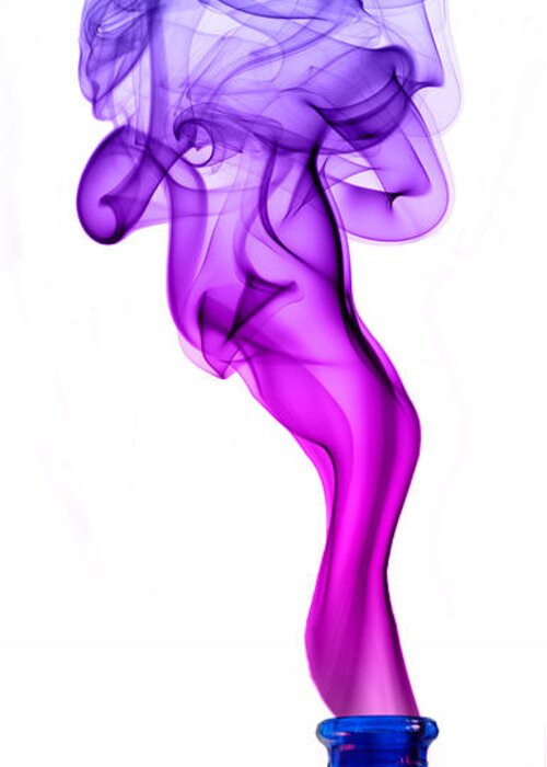 Smoke Greeting Card featuring the photograph Genie Smoke Photography by Sabine Jacobs