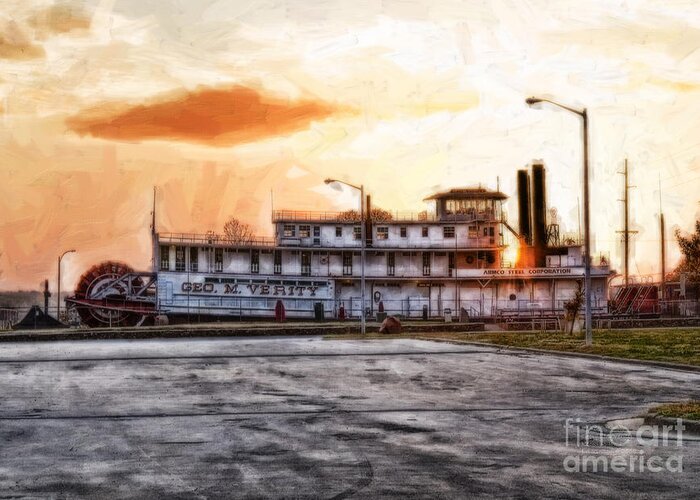 Keokuk Greeting Card featuring the photograph George M. Verity Riverboat Museum by Ed Vinson
