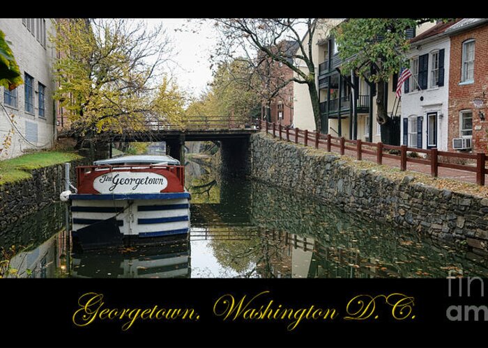Washington Greeting Card featuring the photograph Georgetown Canal Poster by Olivier Le Queinec