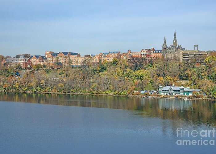 Washington Greeting Card featuring the photograph Georgetown University Neighborhood by Olivier Le Queinec