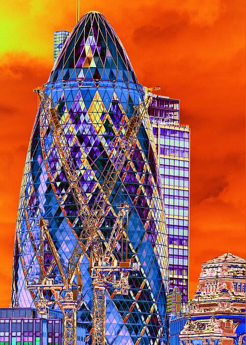 Gherkin Greeting Card featuring the photograph Gherkin by Richard Henne