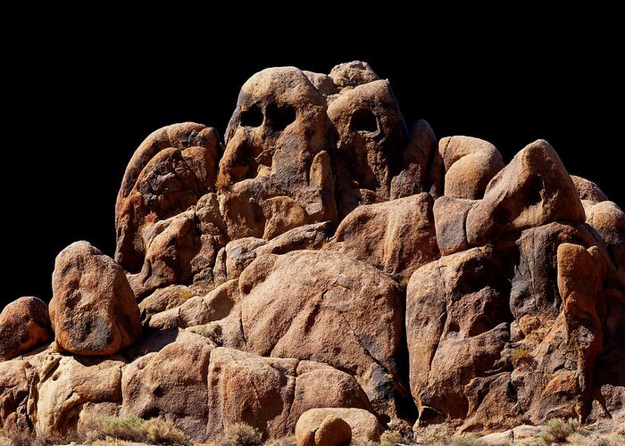 Ghost Greeting Card featuring the photograph Ghost Rocks or Ghosts Rock by Marcia Socolik