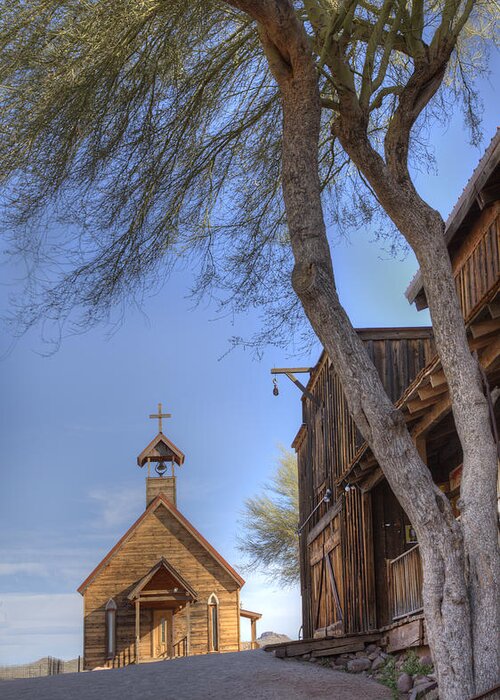 Hdr Greeting Card featuring the photograph Ghost Town Chapel by Wendell Thompson