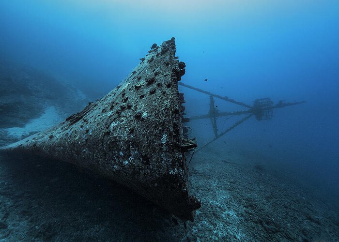 Wreck Greeting Card featuring the photograph Ghost Wreck by Barathieu Gabriel