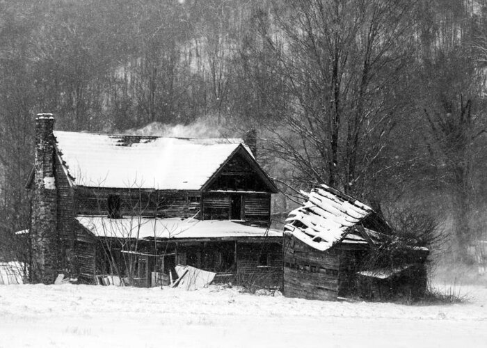 Snow Greeting Card featuring the photograph Ghosts of Winters Past by John Haldane