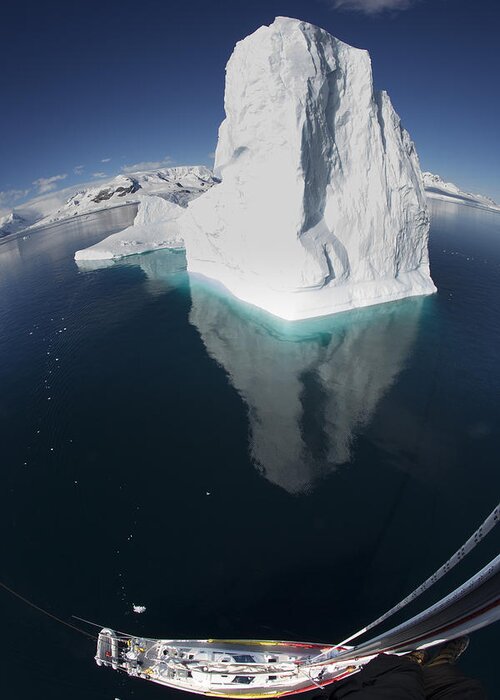 Feb0514 Greeting Card featuring the photograph Giant Iceberg From The Crows Nest by Matthias Breiter