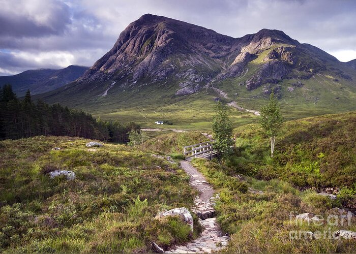 Landscape Greeting Card featuring the photograph Glencoe Valley by David Lichtneker