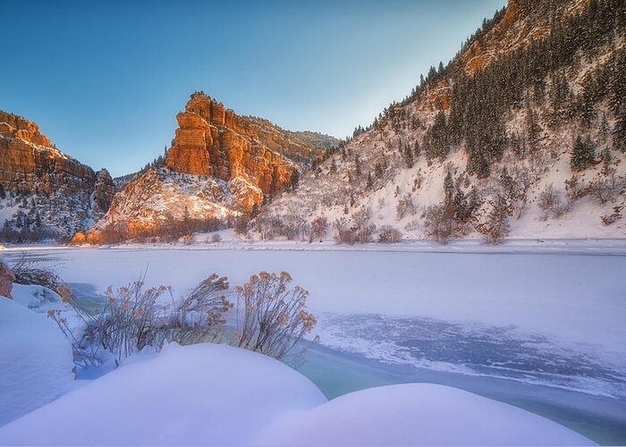 Landscape Greeting Card featuring the photograph Glenwood Springs Morning by Darren White