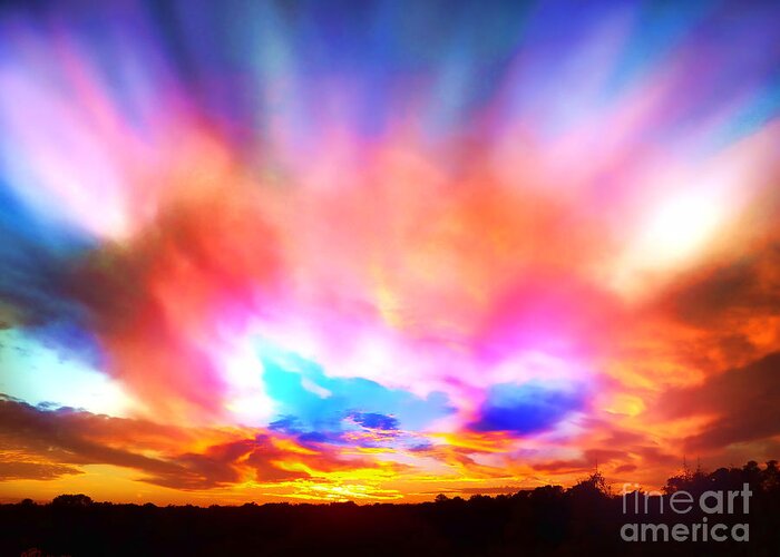 Beautiful Sunsets Greeting Card featuring the photograph Glory Sunset by Pat Davidson