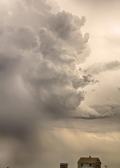 Storms Greeting Card featuring the photograph Gobbled Up By a Monster Storm by James BO Insogna