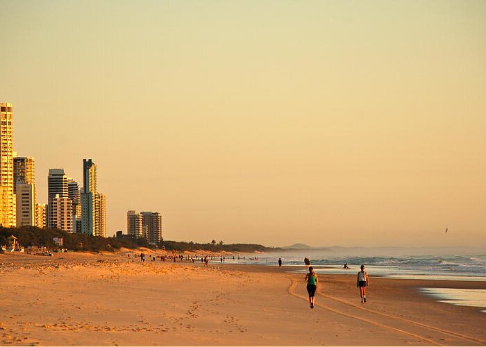 Beach Greeting Card featuring the photograph Gold Coast Beach by Eric Tressler