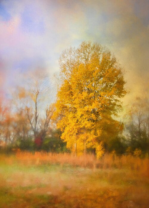 Autumn Greeting Card featuring the photograph Golden Autumn Splendor - Fall Landscape by Jai Johnson