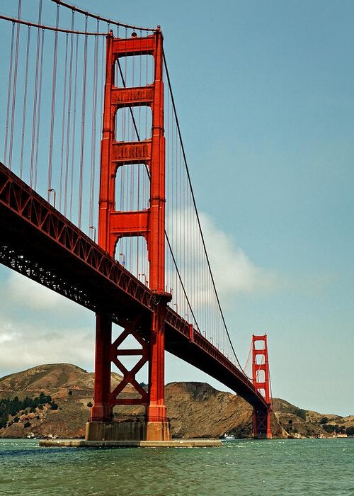 Golden Gate Bridge Greeting Card featuring the photograph Golden Gate Bridge by Michelle Calkins