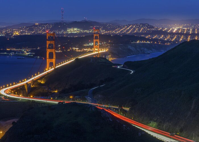 San Francisco Greeting Card featuring the photograph Golden Glow by Rick Berk