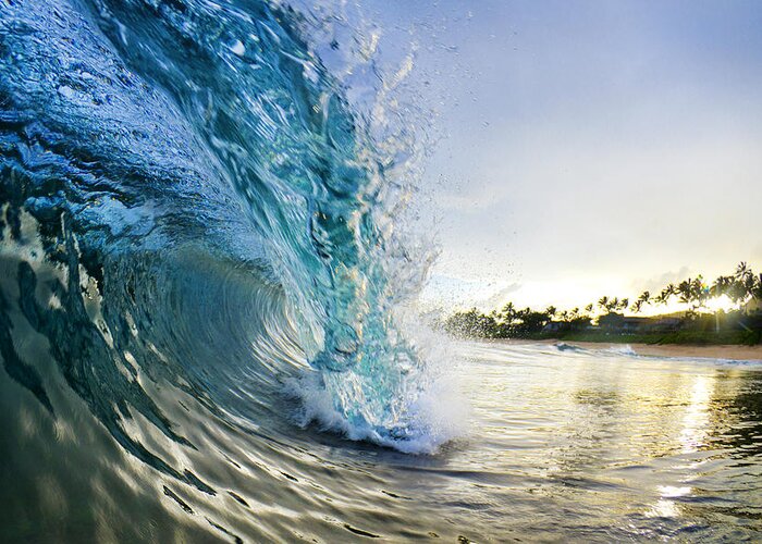 Surf Greeting Card featuring the photograph Golden Mile by Sean Davey