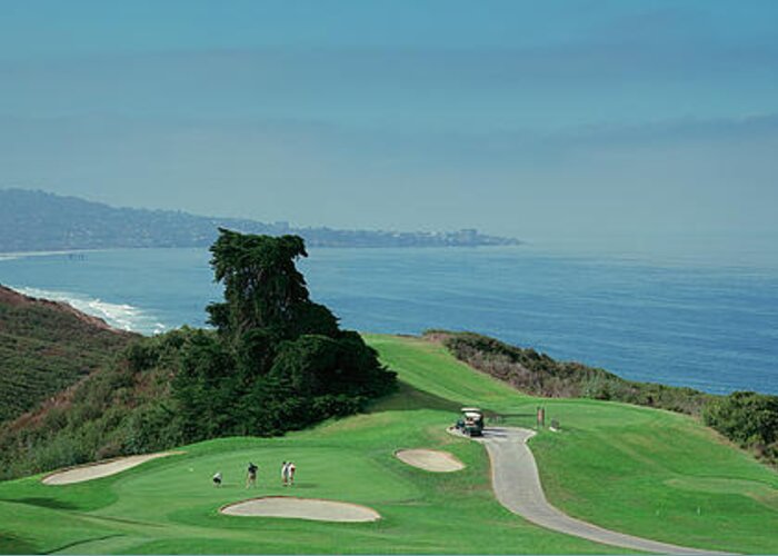 Photography Greeting Card featuring the photograph Golf Course At The Coast, Torrey Pines by Panoramic Images