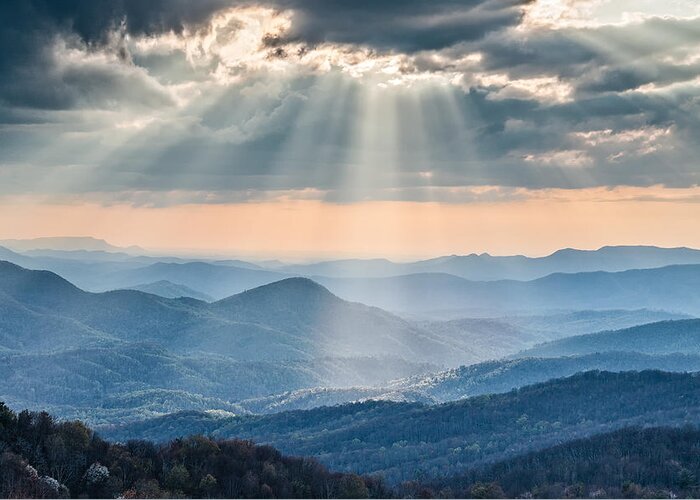 Afternoon Greeting Card featuring the photograph Good Afternoon from Max Patch by Rob Travis