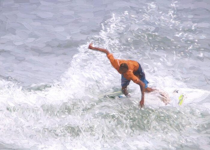 Surfer Greeting Card featuring the photograph Good Surf by Alice Gipson