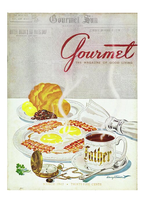 Food Greeting Card featuring the photograph Gourmet Cover Of Breakfast by Henry Stahlhut