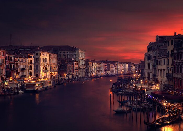 Venice Greeting Card featuring the photograph Gran Canal by Jose Garcia