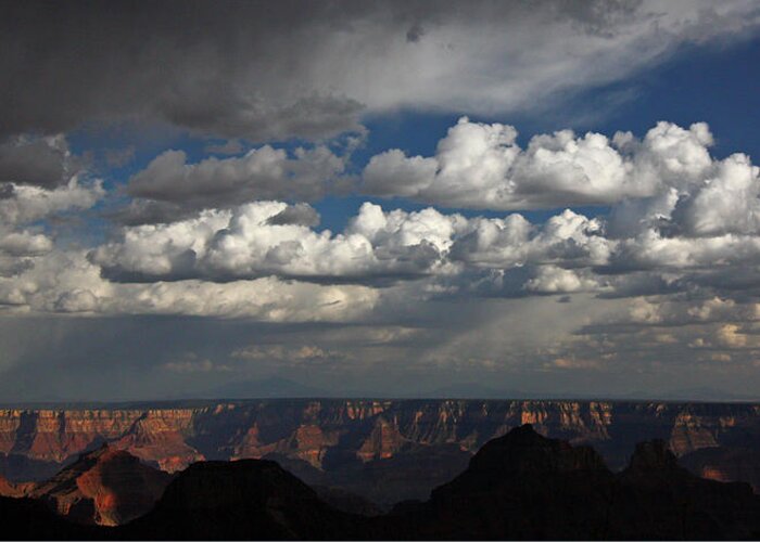 Grand Greeting Card featuring the photograph Grand Canyon Storm by Jean Clark