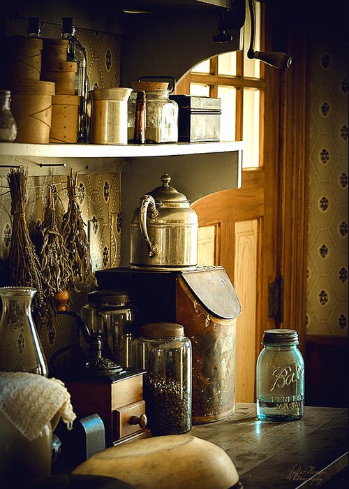 Yesterdays Kitchen Greeting Card featuring the photograph Grandmas Kitchen by Julie Palencia