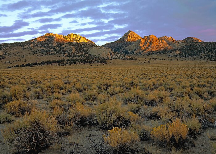 Landscape Greeting Card featuring the photograph Granite Mountain Sunrise by Paul Breitkreuz