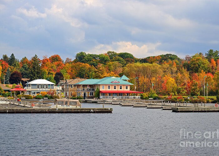 Muskoka Greeting Card featuring the photograph Gravenhurst Harbour by Charline Xia