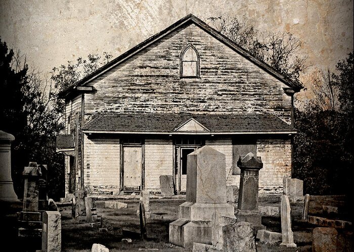 Graveyard Greeting Card featuring the photograph Graveyard by Dark Whimsy
