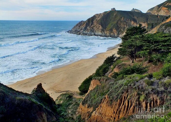 Beach Greeting Card featuring the photograph Gray Whale Cove State Beach by Scott Cameron