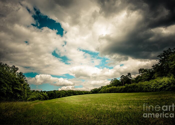 Blue Greeting Card featuring the photograph Great skies by Hannes Cmarits