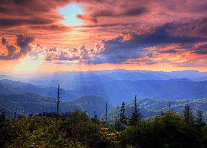 Landscape Greeting Card featuring the photograph Great Smoky Mountains by Doug McPherson