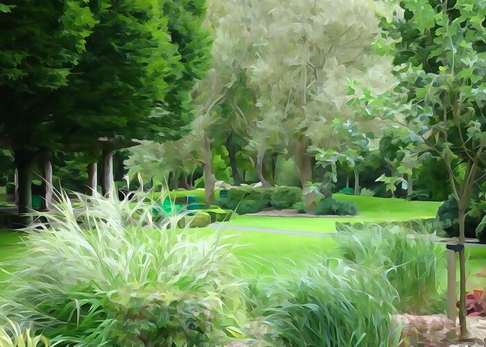 Grass Greeting Card featuring the photograph Green Gardens by Norma Brock