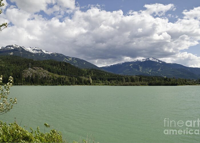 Whistler Greeting Card featuring the photograph Green Lake at Whistler by Maria Janicki