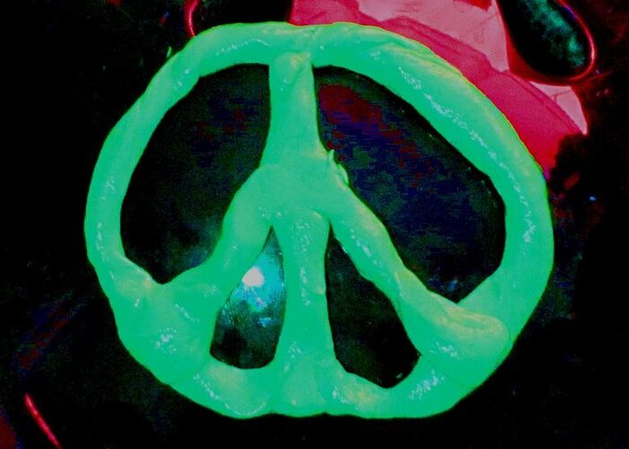 Peace Greeting Card featuring the photograph Peace Symbol by Dan Twyman