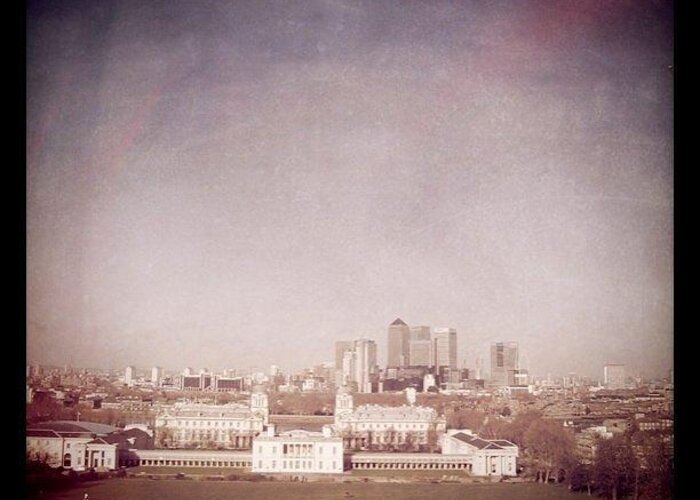 Jselondon Greeting Card featuring the photograph Greenwich View by James McCartney
