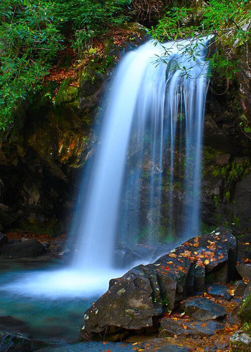 Nunweiler Greeting Card featuring the photograph Grotto Falls by Nunweiler Photography