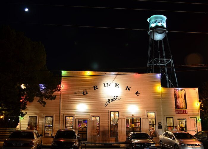 Timed Exposure Greeting Card featuring the photograph Gruene Hall by David Morefield