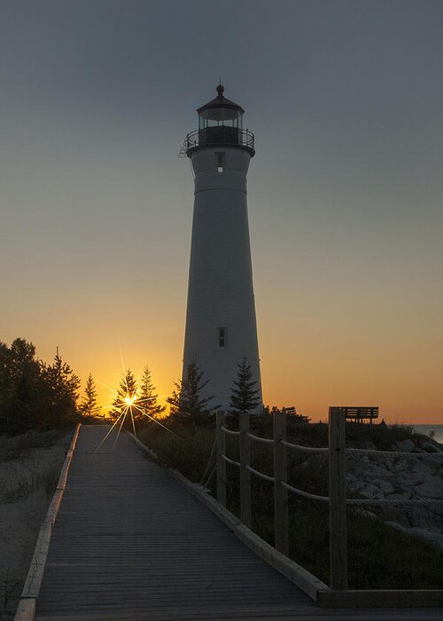 Lighthouse Greeting Card featuring the photograph Guiding Light by Patricia Dennis