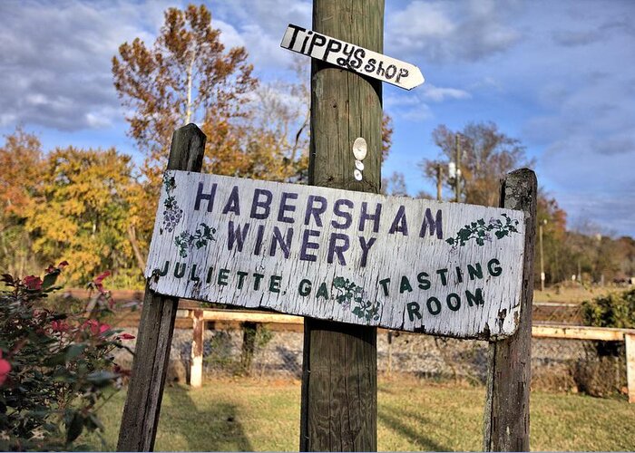 7323 Greeting Card featuring the photograph Habersham Winery by Gordon Elwell