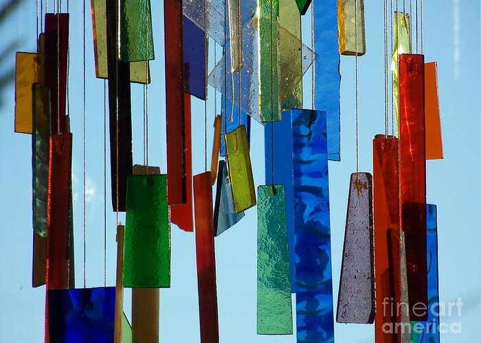 Glass Greeting Card featuring the photograph Hang Ups by Jackie Mueller-Jones