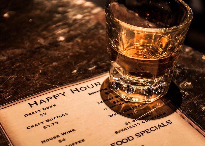 Scotch Greeting Card featuring the photograph Happy Hour by Lauri Novak