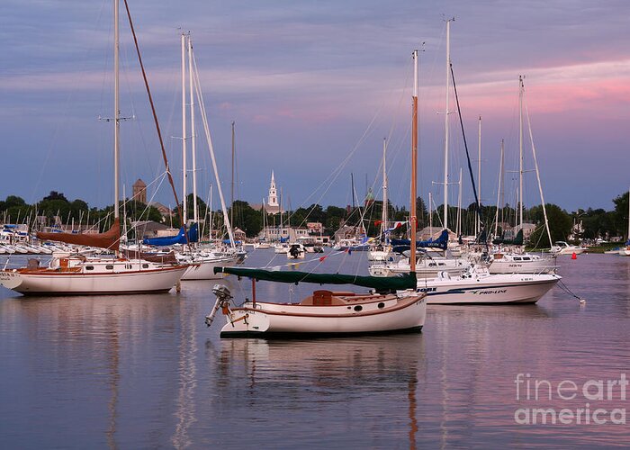Harbor Greeting Card featuring the photograph Harbor View by Butch Lombardi