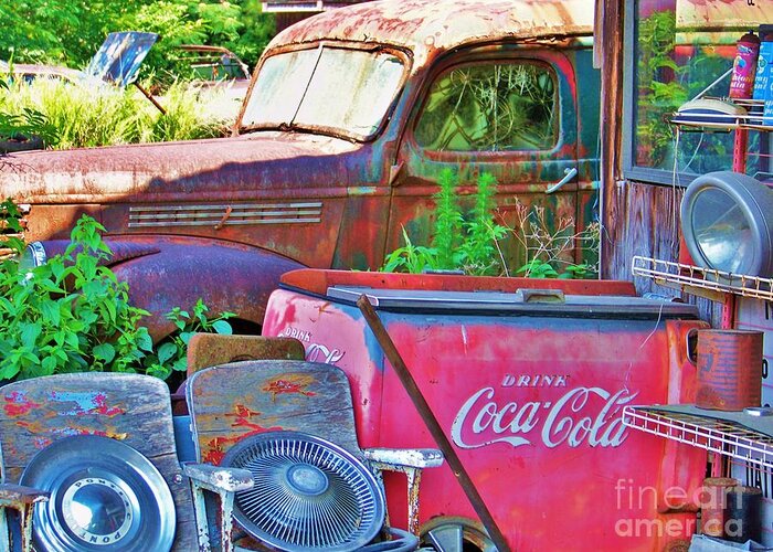  Wheels Greeting Card featuring the photograph Have A Coke by Chuck Hicks